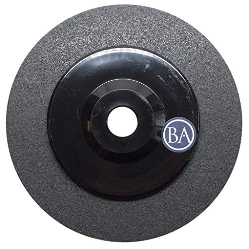 Benchmark Abrasives 7" Diameter Surface Preparation Non Woven Discs with 7/8" Arbor for Die Grinder Surface Grinding Polishing Burr Finish Rust Paint Removal (Pack of 5) - (Gray)