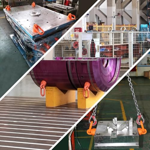 Eye Bolt M16x31.8 Max Load 1.5 Tons Metric Thread Universal Swivel Hoist Rings 360°Rotation Made of Alloy Steel, Tensile Strength > 1080MPa - size: M16x31.8