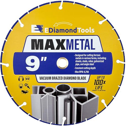9" Diamond Saw Wheel for Metal Cutting, 1 PC - size: 9"