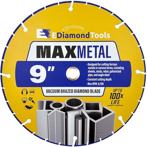 9" Diamond Saw Wheel for Metal Cutting, 1 PC - size: 9"