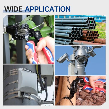 iCrimp Steel Strapping Banding Tool, Metal Tensioner Built-In Cutter - color: Steel Strapping Banding Tool