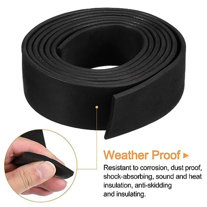 uxcell EPDM Rubber Foam Sheet Strip 1/8" T x 1.2" W x 5' L Rubber Sheet Rolls Weather Strip for DIY Gasket, Crafts, Insulation - size: 1/8" T x 1.2" W x 5' L