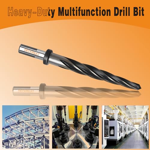3/8" Reamer Drill Bit for Metal, M2 HSS Taper Reamer for Steel, Alloy, Wood, Plastic to Align, Enlarge Holes – 5-Spiral Flutes,3/8" Non-Slip Shank, 10mm Car Reamer, Bridge Construction Reamer - size: 3/8 in