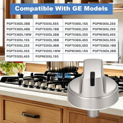 WB03X29354 Stove Knobs 5 Pack Compatible with GE Profile Gas Cooktop