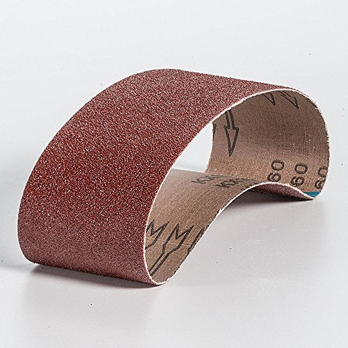 Mercer Industries 106060-3" x 21" Aluminum Oxide Sanding Belts, 60 Grit (10 Pack) - size: 3 x 21, style: 60 Grit