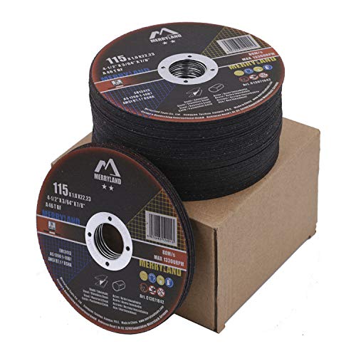 Merryland 50 Pack Cut Off Wheel 4 1/2 inch Cutting Metal Steel Craft-Line - style: 50 PCS