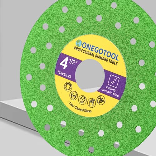 4-1/2 inch Tile Cutter Diamond Saw Blade for Angle Grinder Porcelain Ceramic Glass Marble Cutting Tools Grinding disc (3pcs) - size: 4-1/2"