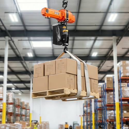 VEVOR 2-Speed Electric Chain Hoist 2200 lbs, 20ft Lifting Height, 120V 60Hz Single Phase Overhead Crane with 15 ft Wired Remote Control, G100 Chain Electric Lift Hoist for Factory, Warehouse, Garage