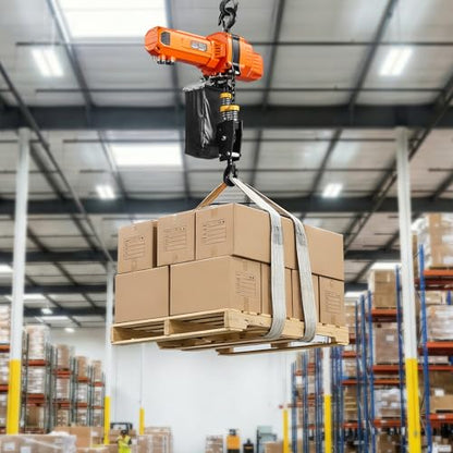 VEVOR 2-Speed Electric Chain Hoist 2200 lbs, 20ft Lifting Height, 120V 60Hz Single Phase Overhead Crane with 15 ft Wired Remote Control, G100 Chain Electric Lift Hoist for Factory, Warehouse, Garage