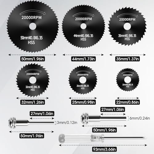 9pcs Drill Cutting Wheel and Saw Bit Set - color: Black