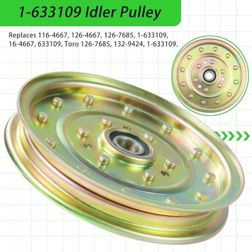 3 Pack 1-633109 Idler Pulley for eXmark 60", Lazer Z 60" Decks - color: A21 3xToro 1-633109