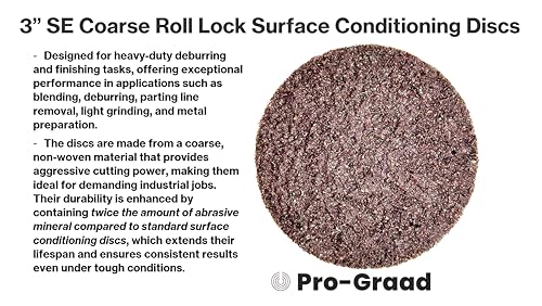 3" SE Coarse R-Type Surface Conditioning Disc, 18082, 25 Pack - style: 3 inch