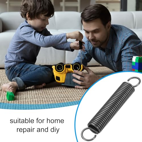 PATIKIL Extension Spring, 1pcs Wire Diameter 0.1", OD 0.8", Free Length 4.7" Spring Steel Dual Hook Tension Springs for Lawn Tractor Home Repairs DIY, Grey - size: 2.5*20*120mm