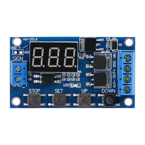 DC 5V-36V Cycle Timer Delay, Programmable Timer Switch Delay Relay Module