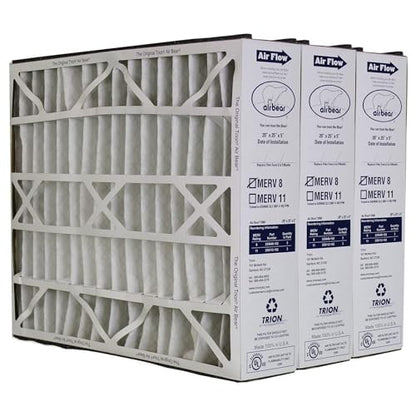 Trion 255649-102 Air Bear 20 x 25 x 5 Inch MERV 8 High Performance Air Purifier Filter Replacement for Air Bear Supreme, Right Angle, and Cub Air Cleaner Purification Systems (3 Pack)
