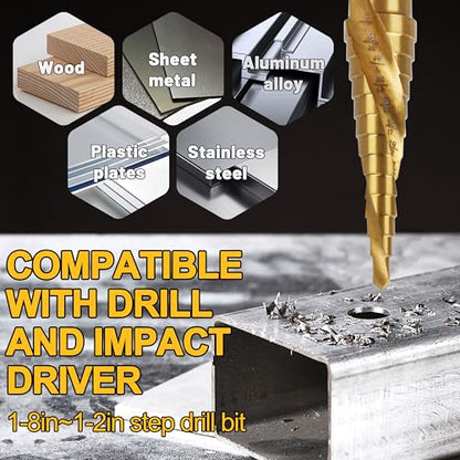 DWA1783IR StepBit Impact Ready Step Drill Bit for Metal