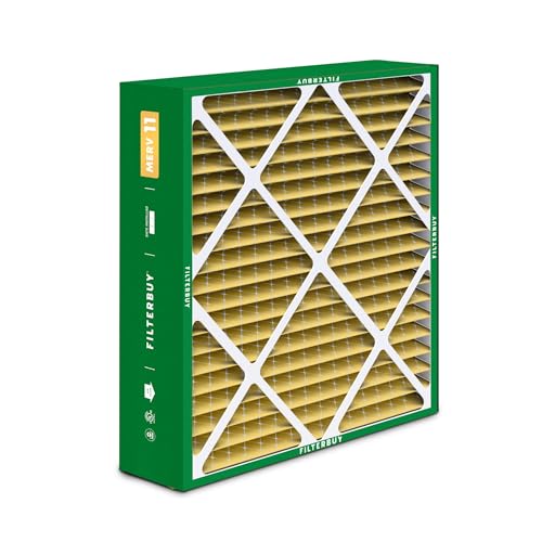 Filterbuy 16x20x5 Air Filter MERV 11 Pet & Allergy Defense (4-Pack) - size: 16x20x5