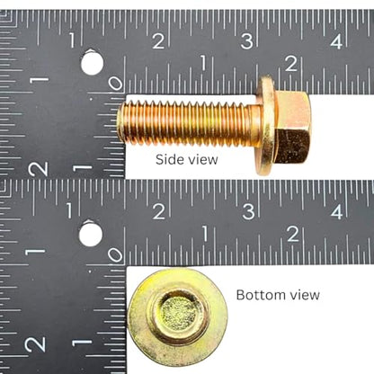 1/2"-13 x 1-1/2" Grade 8 Flange Bolts (25-Pack) – Heavy-Duty Hex Flange Bolts Includes All-Metal Prevailing Torque Lock Nuts – High-Strength SAE J429/J995 Anti-Vibration 1.5" Coarse Thread