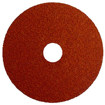 Weiler 69850 Tiger Ceramic Alumina Resin Fiber Sanding & Grinding Disc, 4-1/2" Diameter, 24 Grit, 7/8" Arbor Hole (Pack of 25) - size: 7/8" Arbor, style: 24 Grit