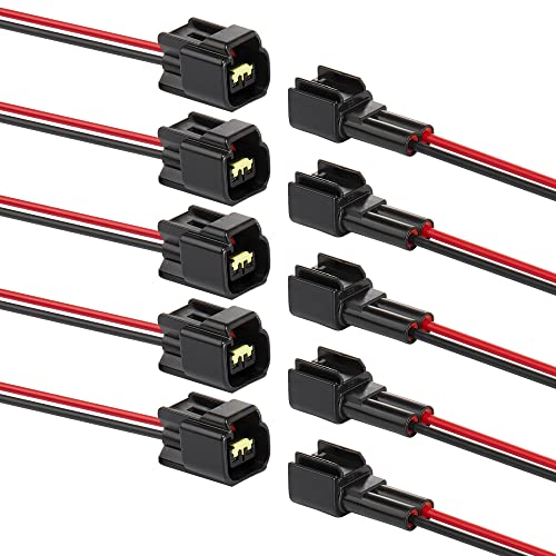2 Pin Waterproof Wire Connector,16AWG Male Female Plug - size: 2pin way