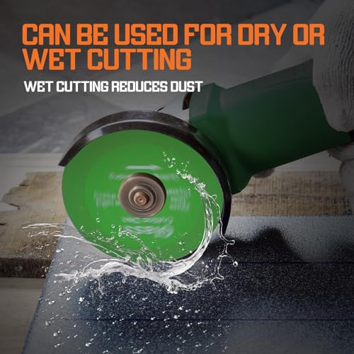 Diamond Blades 3-Pack 4.5" Diamond Multi-Purpose Saw Blades, Angle Grinder Disc for Cutting Porcelain Ceramic Glass Tile Marble Cutting Tools