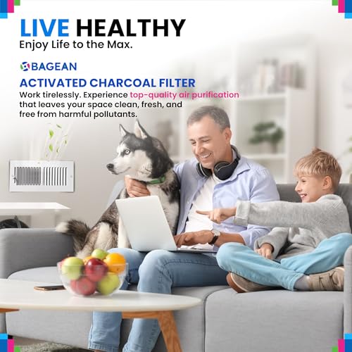 Bagean Cut to Fit Activated Carbon Filter Sheet 20” x 48” Carbon Air Filter - size: 20" x 48" x 0.2"