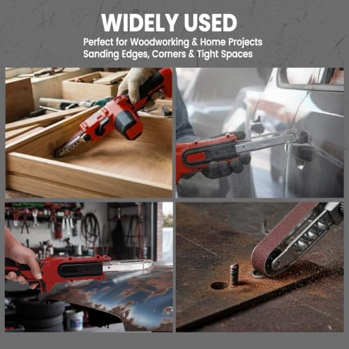 Cordless Bandfile Sander Belt Sander Compatible with Milwaukee 18V Battery