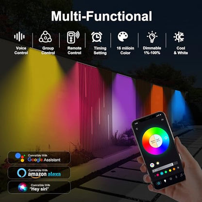 Linkable RGBCW Wall Washer Lights , 90W Smart LED Stage Wash Light Bar - size: 20" 90W RGB+Tunable White(2700-6500K)