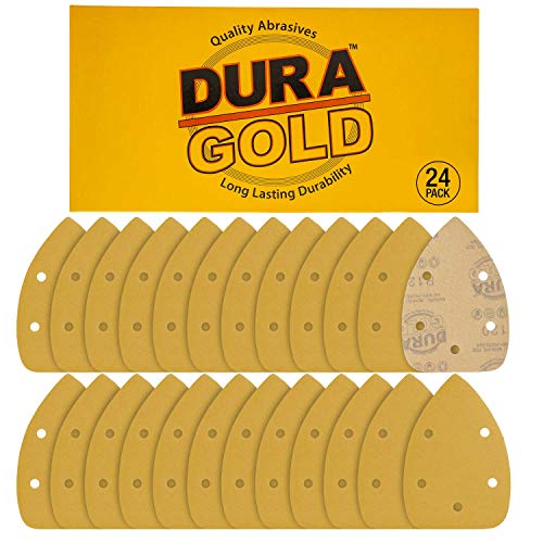 Dura-Gold Mouse Detail Sander Sandpaper Sanding Sheets, 5 Hole, 120 Grit - size: 120-Grit