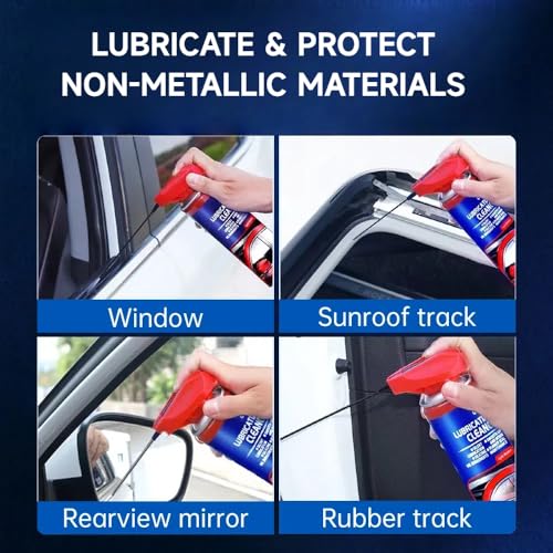 Glodway Specialist Silicone Lubricant Spray,Garage Door Lubricant Oil,with SMART Straw Sprays 2 Ways,for Door Higne,Bike,Sewing Machine,Metal Parts,6.76 OZ,Air Refresher,6 OZ - size: Silicone Lubricant+Air Freshener