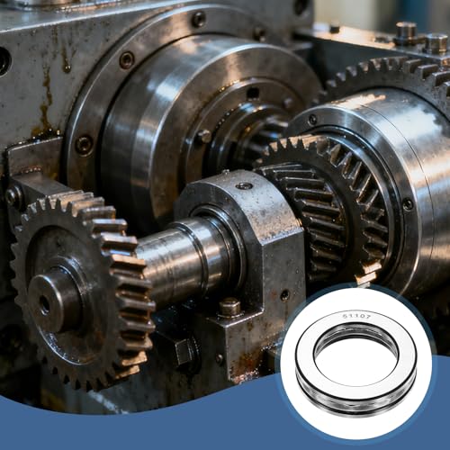 uxcell 2Pcs Thrust Ball Bearings, 35mm Bore 52mm OD 12mm Thick 51107 ABEC5 - size: 51107 35mm x 52mm x 12mm