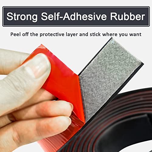 Adhesive Rubber Strips with Adhesive Backing Self Stick Neoprene Solid Rubber Sheets Rolls Strips for Gaskets Pads Seals Crafts Protection (1" Wide x 1/16" Thick x 10' Long) - size: " Wide x 1/16" Thick x 10' Long