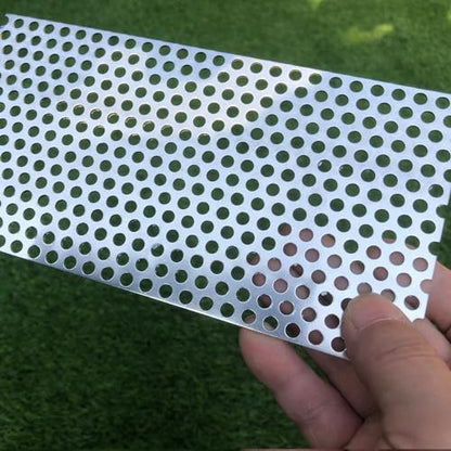 Aluminum Perforated Metal Sheets 16 Gauge 7.8 inch by 3.9 inch Expanded Metal Mesh Aluminum Opening 1/5" 0.2 inch (About 5 mm) Perforated Steel Sheet Aluminum Mesh Screen Decorative Metal Mesh - size: 7.8" X 3.9"