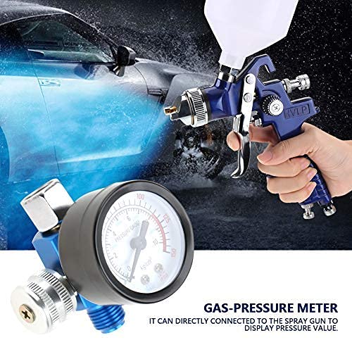 Fdit Spray Air Regulator G1 4 Thread, 0-150 PSI Gauge