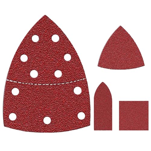 FOWOK 160pcs Sandpaper for Skil Detail Sander, 60-240Grit Sanding Sheets - size: Standard Sandpaper without Pads