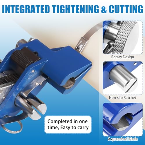 Stainless Steel Ratchet Strapping Tensioner And Big Cable Tie Cutting Tool
