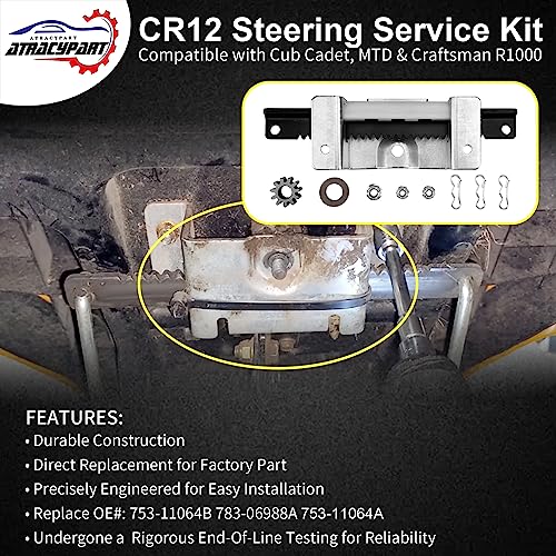 753-11064B CR12 Steering Service Kit Fits Cub Cadet CC30H Craftsman R1000