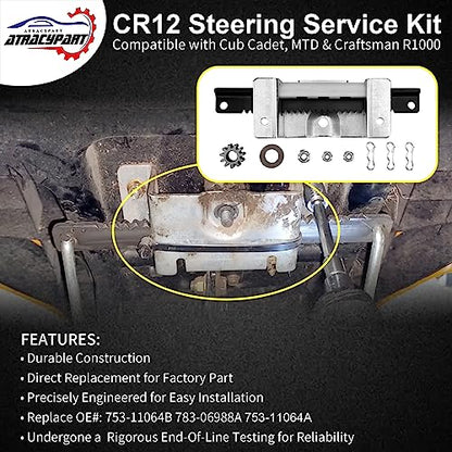753-11064B CR12 Steering Service Kit Fits Cub Cadet CC30H Craftsman R1000
