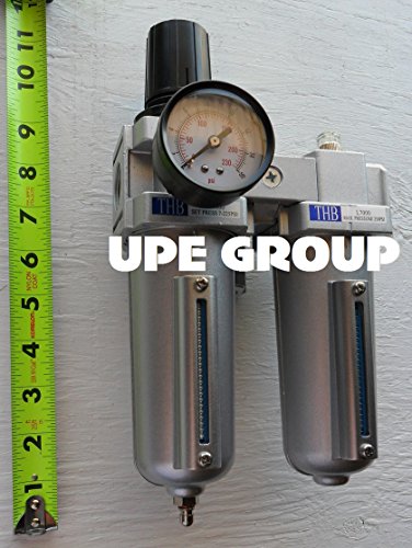 1/2" HEAVY DUTY COMBO PARTICULATE FILTER REGULATOR LUBRICATOR COMPRESSED AIR