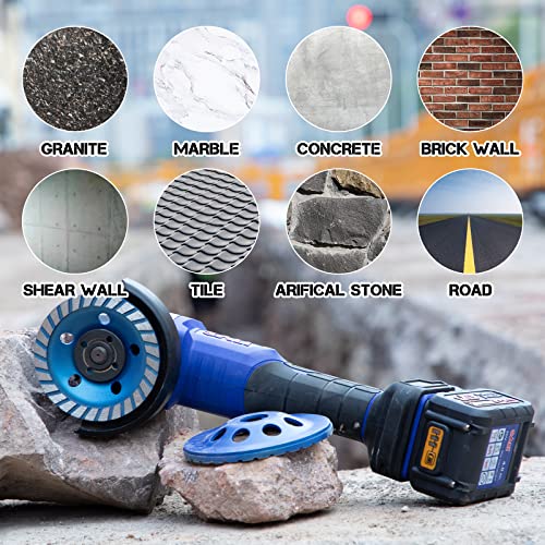 SALI Diamond Concrete Grinding Wheel 4 1/2 inch for Polishing and Cleaning Stone Concrete Surface, Cement, Marble, Rock, Granite, and Thinset Removing, Angle Grinder Segment Wheels Cup 115 * 22.2MM - style: Segment Turbo