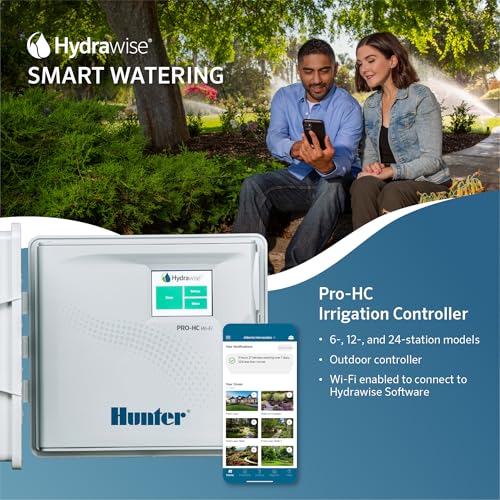 Hunter PRO-HC WiFi Sprinkler Controller, 12 Zone Smart Irrigation Timer