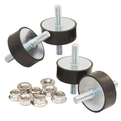 EASYEAH M10 Rubber Vibration Isolator Mounts Double Stud Shock Absorber - size: VV-M10x28-50x20