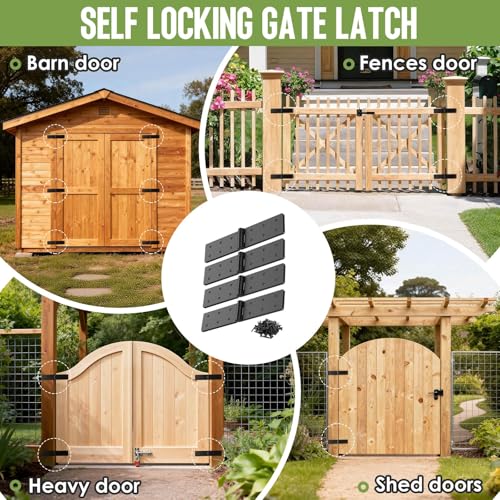 Gate Hinges,270° Solid Double Layer Butt Hinge for Gates,Fence Doors