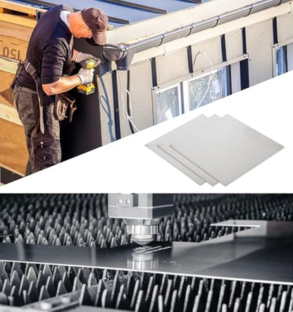 304 Stainless Steel Sheet - 6in x 6in x 0.04in, Stainless Steel Sheet Metal, 3 PCS Stainless Steel Sheets
