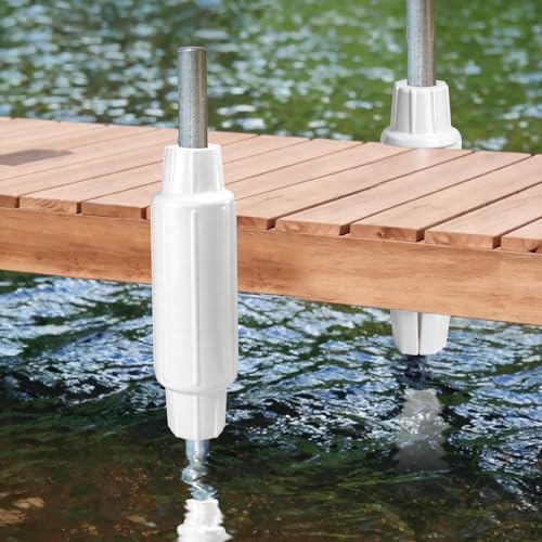 Dock Bumpers for Poles/Post, Boat Dock Bumpers Fenders - color: White-2pk, size: 22.44 Inch Length