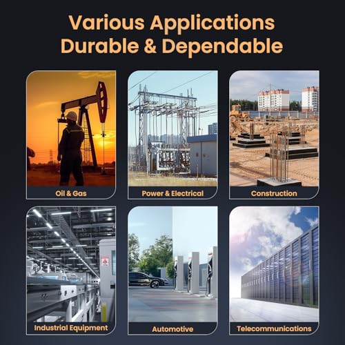 QILIPSU 10pcs M12L Long Thread Cable Gland Waterproof IP68 Nylon Strain Relief Cord Grip Cable Pass Through Wire Connector - size: M12L