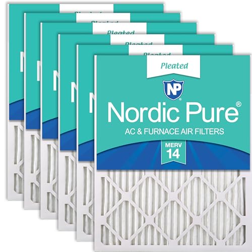 Nordic Pure 16x25x1 Pleated MERV 14 Air Filters 6 Pack - style: MERV 14