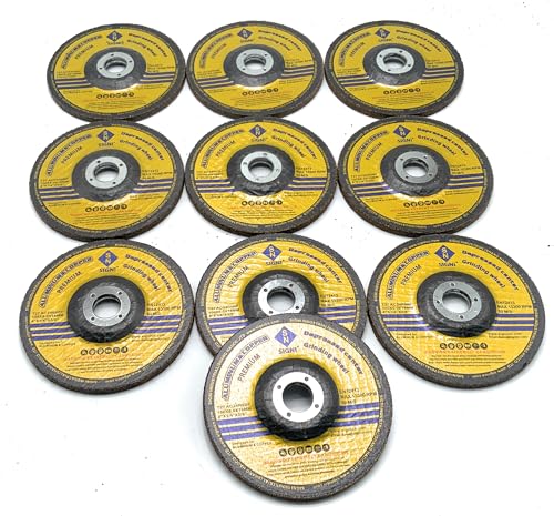 SIGNI 4 Inch Non Ferrous 10 Pack Grinding Wheel, Angle Grinder Abrasive Disc for Aluminum Copper Brass, Anti-Clog (Non-Loading)