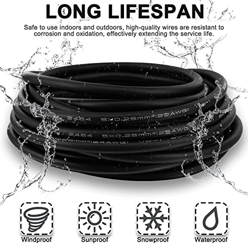 M12 4-Pin Aviation Sensor Cable 2M/6.6ft IP67 Waterproof - color: Female,Straight, size: 4 Pin
