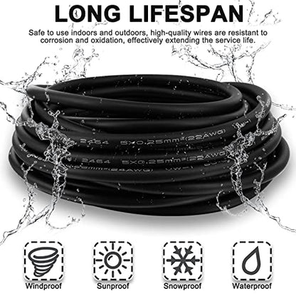 M12 4-Pin Aviation Sensor Cable 2M/6.6ft IP67 Waterproof - color: Female,Straight, size: 4 Pin